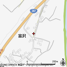山形県西村山郡大江町富沢46周辺の地図