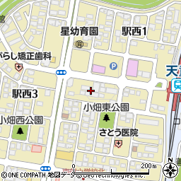 山形県天童市駅西2丁目8周辺の地図