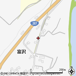 山形県西村山郡大江町富沢36-2周辺の地図