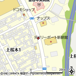 上桜木中央周辺の地図