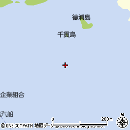 千貫島周辺の地図