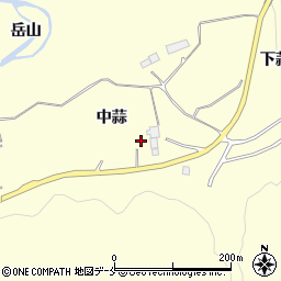 宮城県仙台市泉区福岡（中蒜）周辺の地図