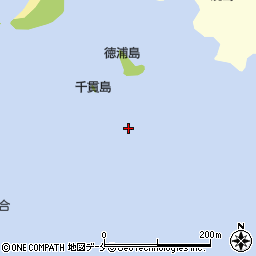徳浦島周辺の地図