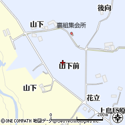 宮城県仙台市泉区朴沢山下前周辺の地図