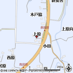 宮城県仙台市泉区朴沢上原周辺の地図