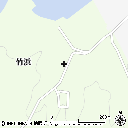 宮城県石巻市竹浜周辺の地図