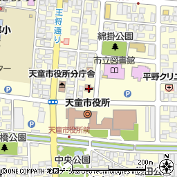 天童市商工会館周辺の地図
