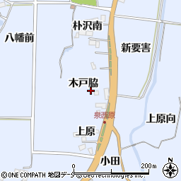 宮城県仙台市泉区朴沢木戸脇周辺の地図