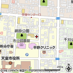 天童中央学童保育所周辺の地図