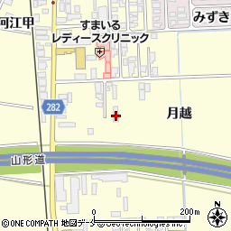 山形県寒河江市寒河江月越29-3周辺の地図