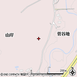 宮城県黒川郡大和町小野山岸周辺の地図