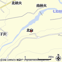 宮城県仙台市泉区福岡北向周辺の地図