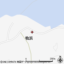 宮城県石巻市牧浜（牧屋敷）周辺の地図