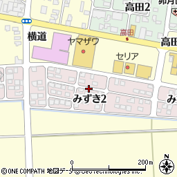 山形県寒河江市みずき2丁目周辺の地図