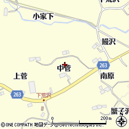 宮城県仙台市泉区福岡（中菅）周辺の地図