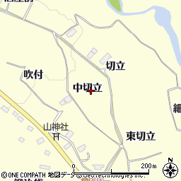 宮城県仙台市泉区福岡中切立周辺の地図
