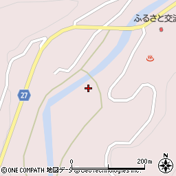 大江町役場　柳川浄水場周辺の地図
