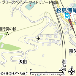 宮城県宮城郡松島町松島犬田周辺の地図