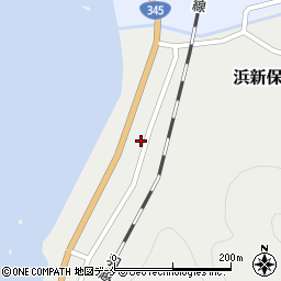 新潟県村上市浜新保303周辺の地図