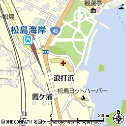 宮城県松島離宮周辺の地図