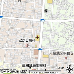 株式会社ニューライフカネタ　天童店周辺の地図