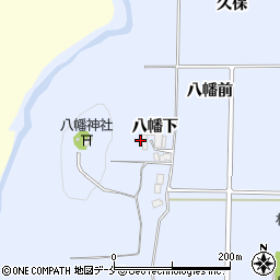 宮城県仙台市泉区朴沢八幡下周辺の地図