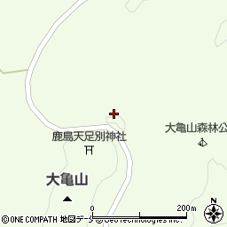 大亀山森林公園トイレ周辺の地図