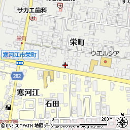 山形県寒河江市栄町8-38周辺の地図