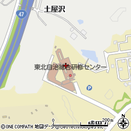 宮城県　市町村自治振興センター周辺の地図