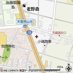 株式会社カーサービス山形　カーサドルチェ天童店周辺の地図