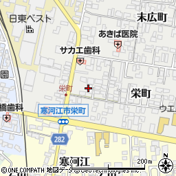 山形県寒河江市栄町5周辺の地図