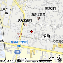 山形県寒河江市栄町5-21周辺の地図