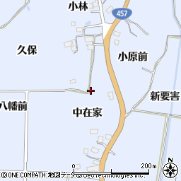 宮城県仙台市泉区朴沢中在家周辺の地図