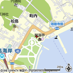 観瀾亭周辺の地図