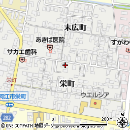 山形県寒河江市栄町3-5周辺の地図