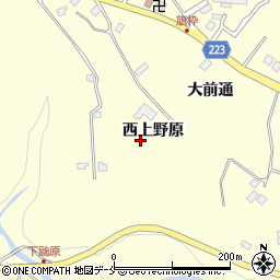 宮城県仙台市泉区福岡西上野原周辺の地図