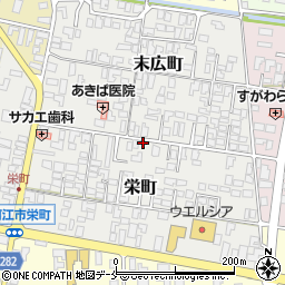山形県寒河江市栄町3-6周辺の地図