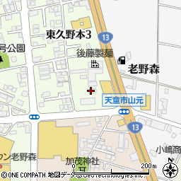 株式会社三和部品　天童営業所周辺の地図