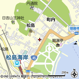 牛たん炭焼 利久 松島海岸駅前店周辺の地図