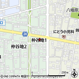 セブンイレブン寒河江仲谷地店周辺の地図