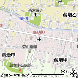 山形県天童市蔵増乙周辺の地図