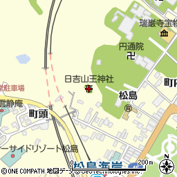 日吉山王神社周辺の地図