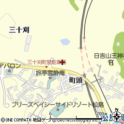 松島町営三十刈駐車場周辺の地図