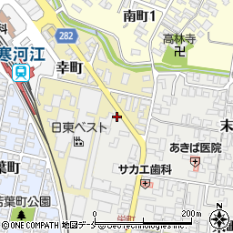 山形県寒河江市栄町1-2周辺の地図