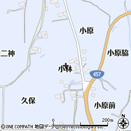 宮城県仙台市泉区朴沢小林周辺の地図