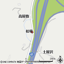宮城県富谷市穀田松場周辺の地図