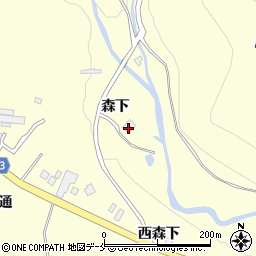 宮城県仙台市泉区福岡森下13周辺の地図