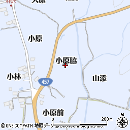 宮城県仙台市泉区朴沢（小原脇）周辺の地図