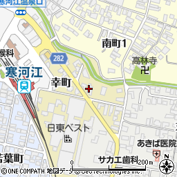 東北労働金庫寒河江支店周辺の地図
