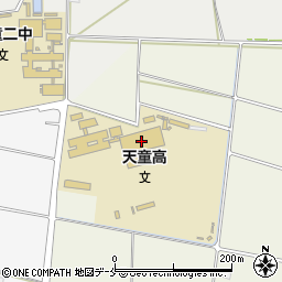 山形県立天童高等学校周辺の地図
